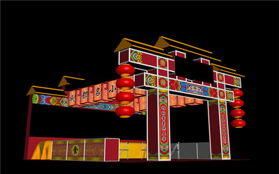 南仿古展臺制作搭